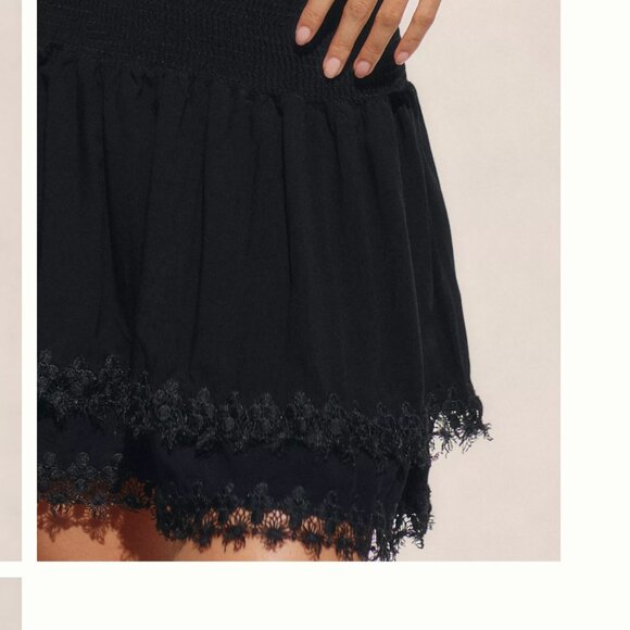 Peixoto Belle Skirt and Mariel Smock Top SET Size SMALL BLack - Picture 5 of 9